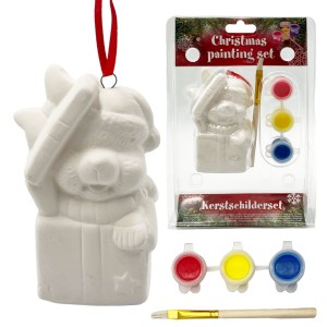 Bombka świąteczna do malowania dla dzieci figurka DIY ZAJĄC