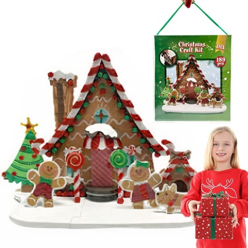 Domek świąteczny do samodzielnego złożenia piankowe puzzle 3D