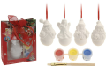 Bombka do malowania DIY figurka świąteczna bałwanek