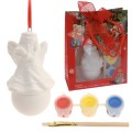 Bombka do malowania DIY figurka świąteczna aniołek
