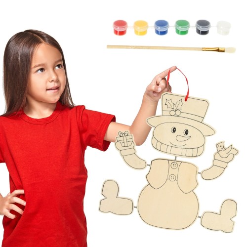 Drewniana zawieszka świąteczna XXL zestaw do malowania dla dzieci