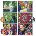 Diamond painting haft diamentowy Kwiaty 30x40 cm
