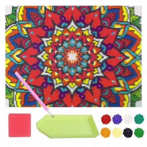 Diamond painting haft diamentowy Mandala 30x40 cm
