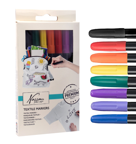 Mazaki pisaki do tkanin ubrań koszulek 8 szt. permanentne