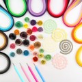 Paski do quillingu kolorowe zestaw 300 szt. quilling naklejki
