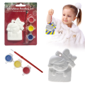 Świąteczna figurka do malowania DIY ceramiczna zawieszka PREZENT