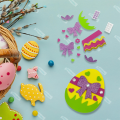 Piankowe figurki wielkanocne kreatywny zestaw dla dzieci DIY - pisanki