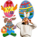 3x Piankowe figurki wielkanocne kreatywny zestaw dla dzieci DIY