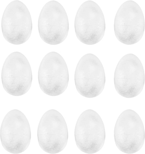 Jajka styropianowe 4 cm zestaw 12 szt. jajek do dekoracji