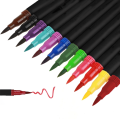 Pisaki pędzelkowe mazaki brush pen 12 sztuk