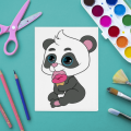 Kolorowanka malowanie po numerach dla dzieci obrazek KOALA