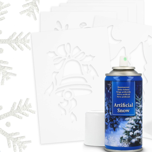 Sztuczny śnieg w sprayu + SZABLONY 150ml