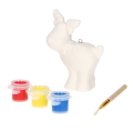 Bombka zawieszka do malowania ceramiczna figurka RENIFER 