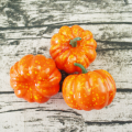5x Dynia plastikowa dekoracyjna pomarańczowa 8 cm sztuczna