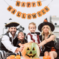 Zestaw dekoracji na Halloween girlanda balony - dynia z pająkiem