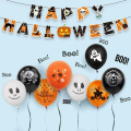 Balony na Halloween zestaw 50 szt. mix 7 wzorów 30 cm