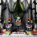 Narzuta gaza na Halloween dekoracyjna tkanina 76x183 cm sztuczna pajęczyna