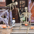 Szkielet człowieka sztuczny kościotrup dekoracja na Halloween wiszący 90 cm