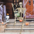 Szkielet człowieka sztuczny kościotrup dekoracja na Halloween wiszący 90 cm