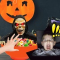 Ruchoma miska na słodycze szkielet Halloween ruszająca kościotrup