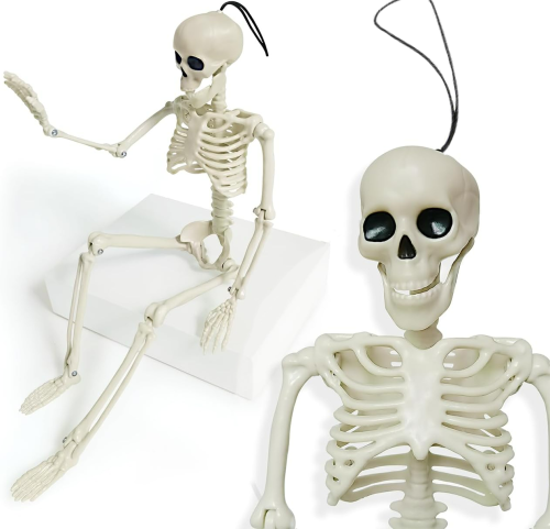 Szkielet człowieka sztuczny kościotrup dekoracja na Halloween wiszący 40 cm