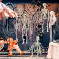 Szkielet człowieka sztuczny kościotrup dekoracja na Halloween wiszący 40 cm