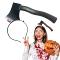 Opaska Halloweenowa Siekiera w Głowie