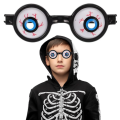 Śmieszne Okulary Kostium Halloween Zmęczone Oczy