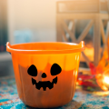 Wiaderko na Cukierki Halloween Miska Zbierania Dynia 