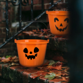 Wiaderko na Cukierki Halloween Miska Zbierania Dynia 