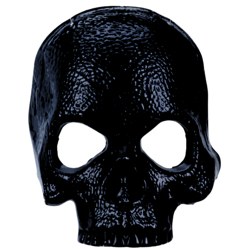 Maska Halloween Kościotrup Szkielet Kostium Czarna