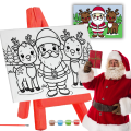 Kolorowanka Świąteczna Zestaw Malarski Prezent Mikołajki