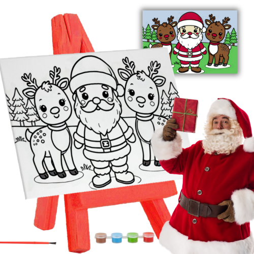 Kolorowanka Świąteczna Zestaw Malarski Prezent Mikołajki