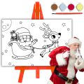Kolorowanka Świąteczna Zestaw Malarski Prezent Mikołajki