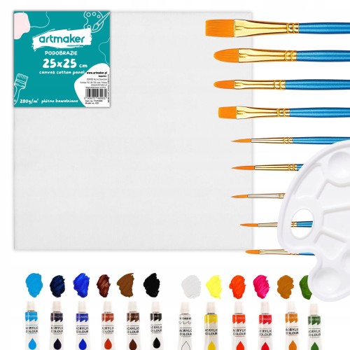 Zestaw malarski dla dzieci kreatywny 20 elementów plastyczny