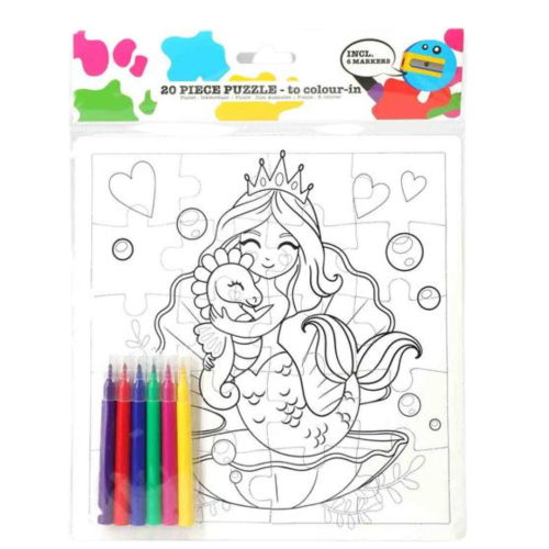 Puzzle do malowania układanka kolorowania kolorowanka dzieci księżniczka