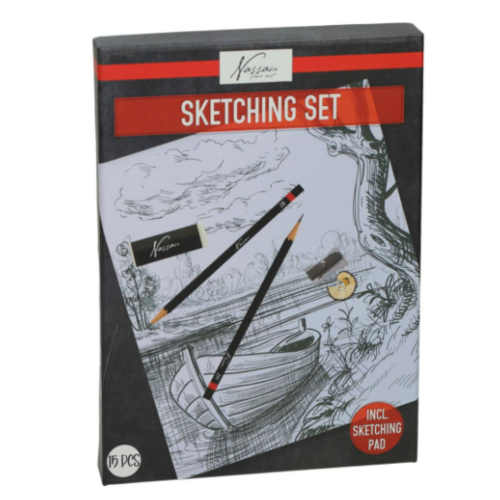 Zestaw do szkicowania rysowania szkicownik ołówki akcesoria szkicu rysunku
