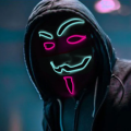 Maska LED Świecąca Halloweenowa Anonymous 
