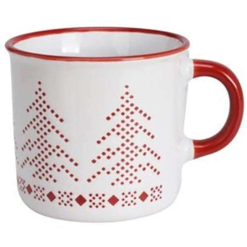 Biały KUBEK ŚWIĄTECZNY Ceramiczny Kubeczek 170ml