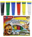 Farby plakatowe w tubce 6 szt. plakatówki w tubkach 