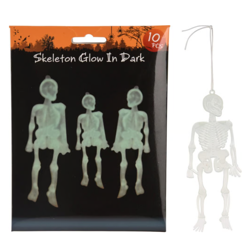 Szkielety Kościotrupy Świecące w Ciemności 10 szt.