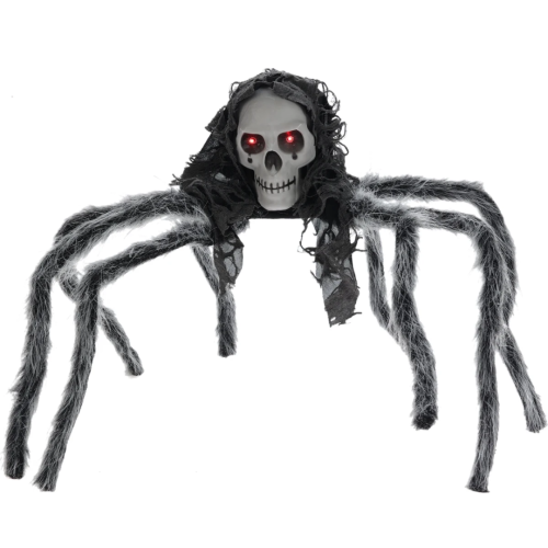 Duży Pająk Dekoracyjny 80 cm LED Dekoracja Halloween