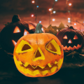 Dynia Halloween LED Lampion Świecąca Dekoracja 