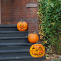 Dynia Halloween LED Lampion Świecąca Dekoracja 