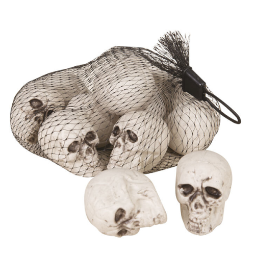 Czaszki dekoracyjne Halloweenowe Dekoracja Halloween 12 sztuk 4cm