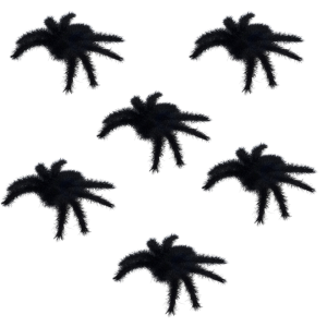 Sztuczne Pająki Dekoracja Halloween Pająk Zestaw 6 sztuk 7 cm