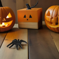 Sztuczne Pająki Dekoracja Halloween Pająk Zestaw 6 sztuk 7 cm