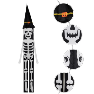 Dekoracja Halloween Lampka Duch Szkielet 150cm Ozdoba 