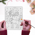 Kolorowanka Świąteczny Obrazek Do Malowania 19,5x29,5 cm