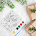 Kolorowanka Świąteczny Obrazek Do Malowania 19,5x29,5 cm